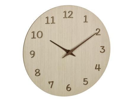 Analoge Wanduhr aus Holz