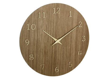 Analoge Wanduhr aus Holz