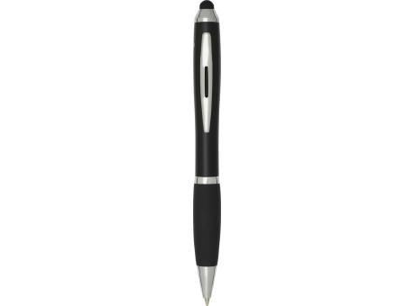 Nash RCS Stylus Kugelschreiber aus recyceltem Kunststoff mit farbigem Schaft und schwarzem Griff (blaue Tinte)