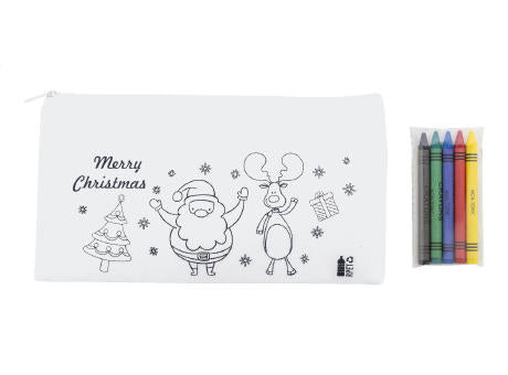 Weihnachts-Stifteetui zum Ausmalen Julfar Draw