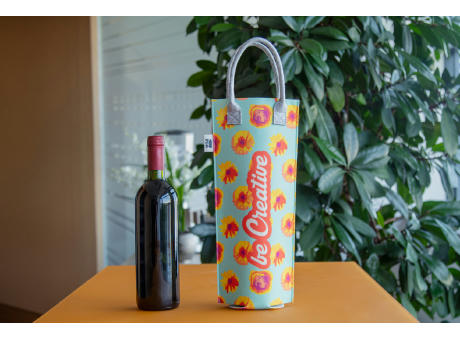 individuelle RPET Weintasche CreaFelt Vino