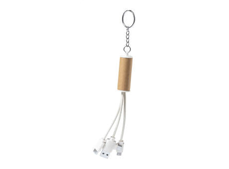 Schlüsselanhänger mit USB-Ladekabel Paplen