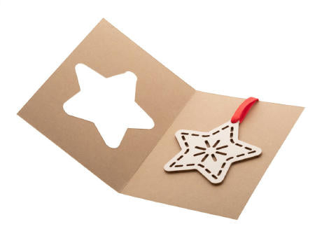 Weihnachtskarte, Stern TreeCard Eco