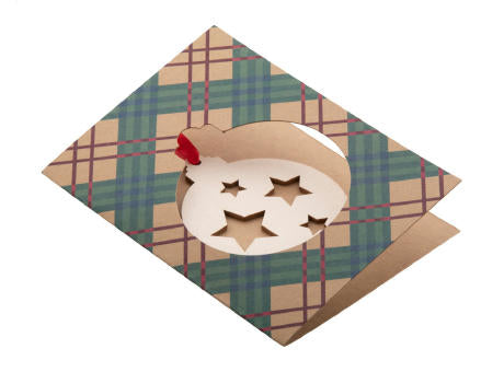 Weihnachtskarte, Stern TreeCard Eco
