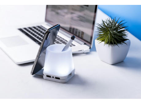 Stifteköcher mit USB-Hub Lumeo