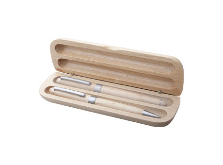 Kugelschreiber Set aus Holz Nawodu