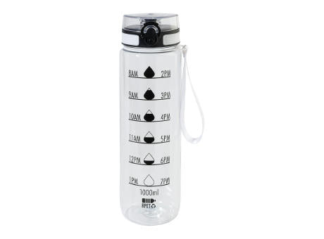 RPET Flasche mit Motivationsanzeige Sipcount
