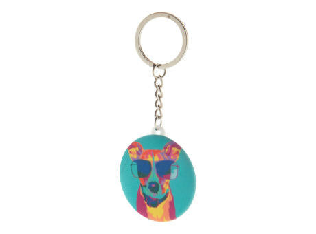 Button-Schlüsselanhänger KeyBadge RPET Mini