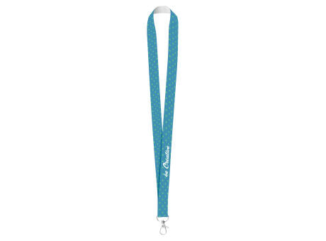 Polyester Lanyard mit Metall-Karabiner und einseitiger Sublimationsdruck. Subyard Zero