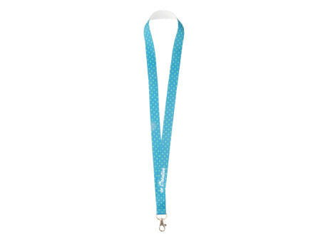 Polyester Lanyard mit Metall-Karabiner und einseitiger Sublimationsdruck. Subyard Zero