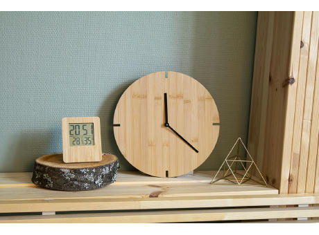 Wanduhr aus Bambus Tokei
