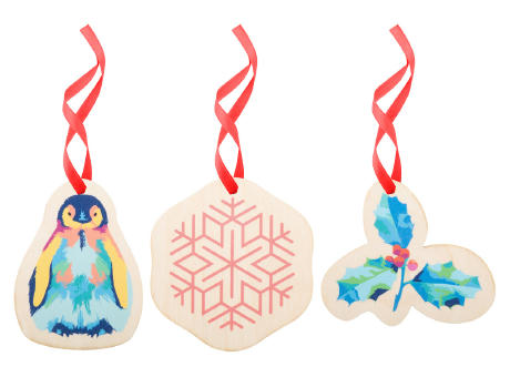Individueller Weihnachtsbaumschmuck CreaJul Wood