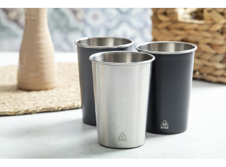 Becher aus recyceltem Edelstahl Redisha Mono