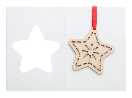 Weihnachtskarte, Stern TreeCard