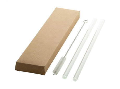 Glas-Trinkhalm-Set GlasSip