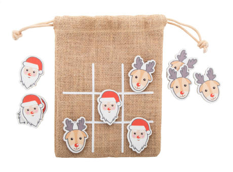 Weihnachtliches Tic-Tac-Toe Weihnachtsmann & Rentier Juxo