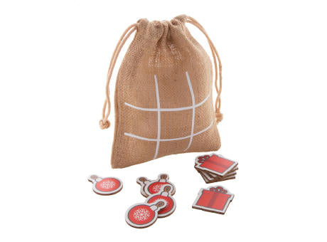 Weihnachtliches Tic-Tac-Toe Weihnachtsmann & Rentier Juxo
