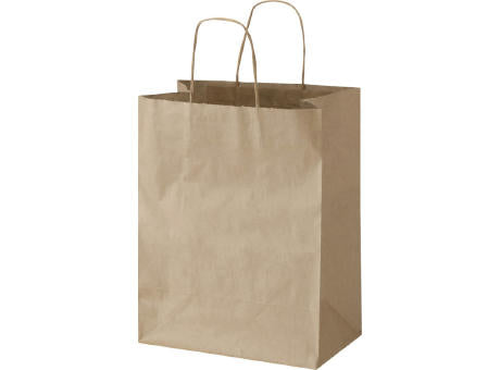 Kraft 80–90 g/m² Papiertasche mit Kordelgriffen – 25 × 15 × 32 cm