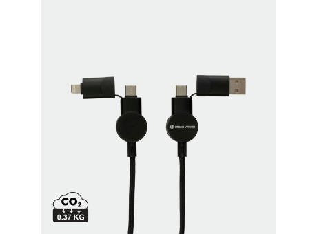 Oakland RCS rKunststoff 1,2m 6-in-1 Fast-Charging 45W Kabel