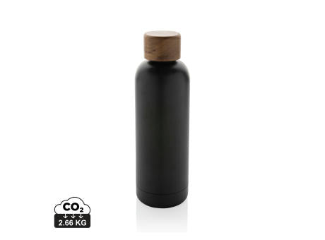 Wood Vakuumflasche aus RCS recyceltem Stainless-Steel