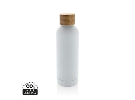 Wood Vakuumflasche aus RCS recyceltem Stainless-Steel