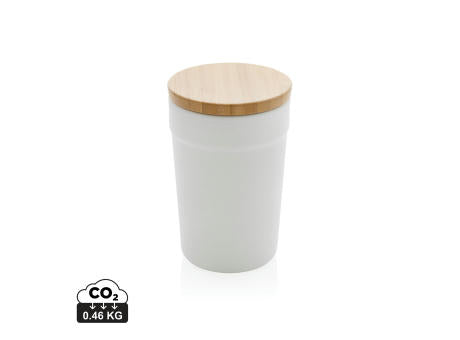 GRS rPP-Becher mit Bambusdeckel