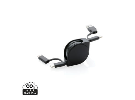 4-in-1 Kabel aus TPE und RCS Standard recyceltem Kunststoff
