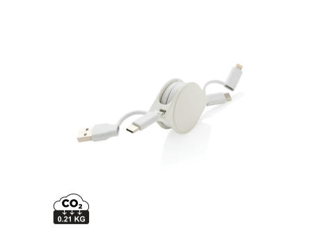 4-in-1 Kabel aus TPE und RCS Standard recyceltem Kunststoff
