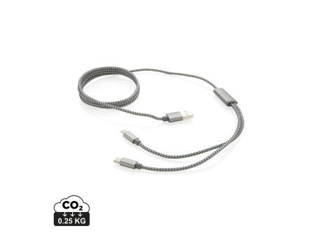 3-in-1 umwobenes Kabel