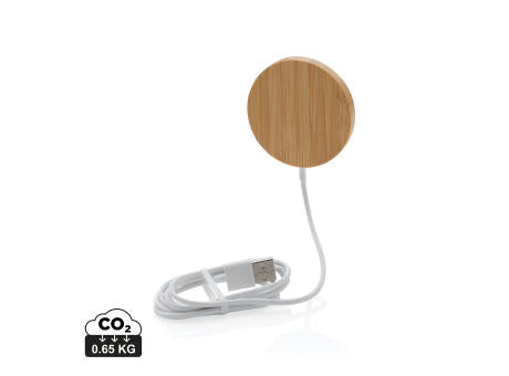 10W Bambus magnetischer Wireless Charger