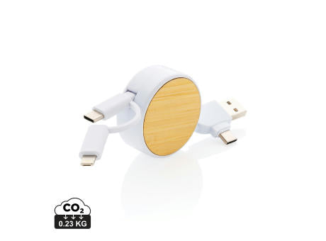 Ontario ausziehb. 6-in-1 Kabel aus RCS recyceltem Kunststoff