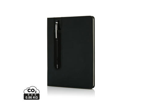 Basic Hardcover PU A5 Notizbuch mit Stylus-Stift