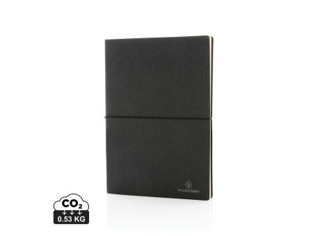 A5 Notizbuch aus GRS recyceltem Leder