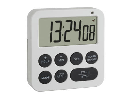 Digitaler Timer mit Stoppuhr und Wecker