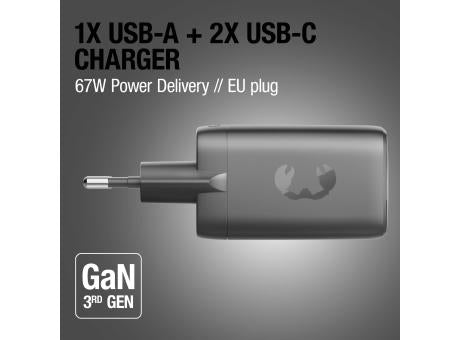 Fresh 'n Rebel 67W Laptop-Ladegerät GaN USB-C und USB-A
