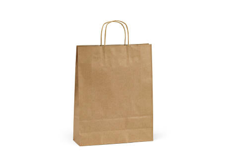 Vesuvio L braune FSC®-Kraftpapiertasche aus Recyclingpapier, 115g/m²