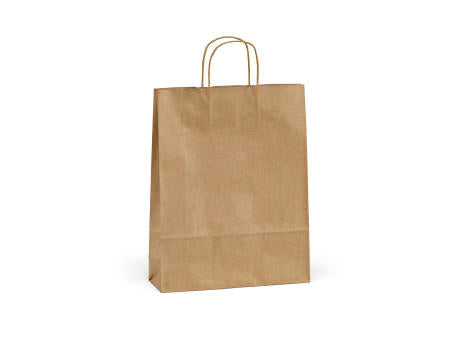 Vesuvio L braune FSC®-Kraftpapiertasche aus Recyclingpapier, 115g/m²