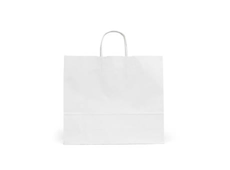 Etna XL weiße FSC®-Kraftpapiertasche. 100g/m². Hergestellt in Portugal