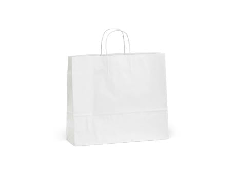 Etna XL weiße FSC®-Kraftpapiertasche. 100g/m². Hergestellt in Portugal