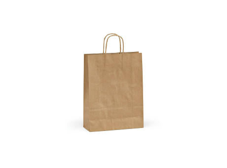 Vesuvio M braune FSC®-Kraftpapiertasche aus Recyclingpapier, 115g/m²