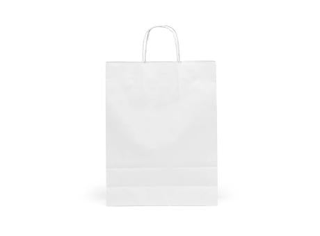 Etna L weiße FSC®-Kraftpapiertasche. 100g/m². Hergestellt in Portugal