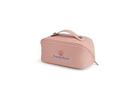 Macao 3,5L Kulturtasche aus recy.Leder. Mit Zipper und Tragegriff