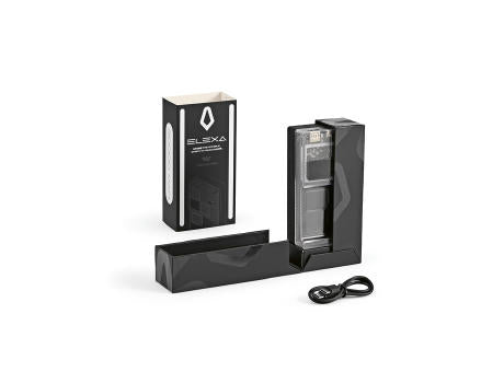 Elexa Powerbank aus rABS mit 20000 mAh. Lädt auch Laptops. LED-Anzeige