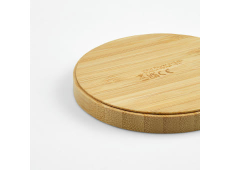 Kepler Wireless Charger aus Bambus. 15 W. USB-C-Anschluss