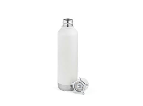 Spiglo Trinkflasche aus recy.Edelstahl, 780 ml. Mit radförmigem Deckel