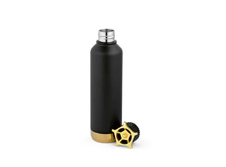 Spiglo Trinkflasche aus recy.Edelstahl, 780 ml. Mit radförmigem Deckel