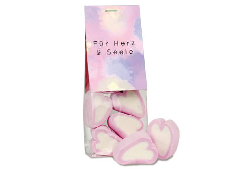 Naschbeutel Marshmallow Herzen