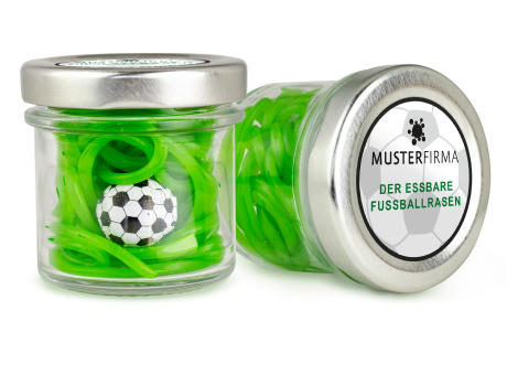 Fussballrasen im Glas
