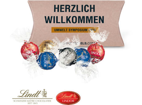 Kissenverpackung "Creative" mit Lindt Lindor Pralinés