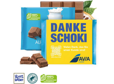 Ritter SPORT mit Werbebanderole